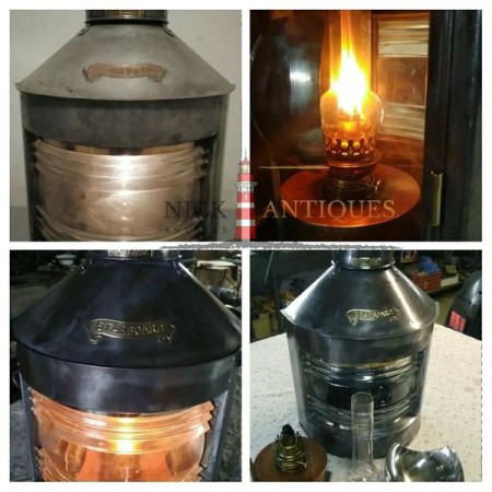 MARINE LANTERN WITH INTERNAL OIL LAMP