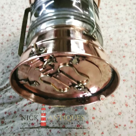 COPPER AND BRONZE MARINE LANTERN