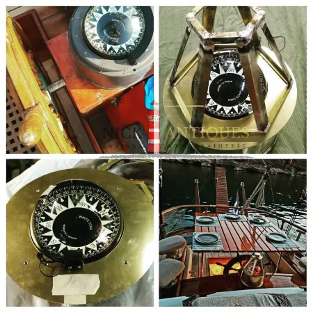 MAKING A WOODEN SAILING BOAT WORKING COMPASS HAT