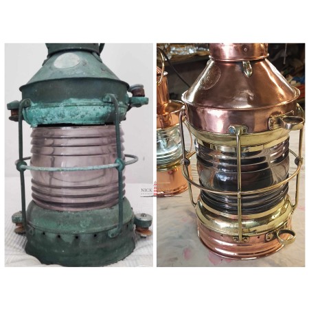 RESTORATION OF A LARGE BRASS LANTERN