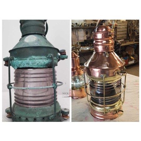 RESTORATION OF A LARGE BRASS LANTERN
