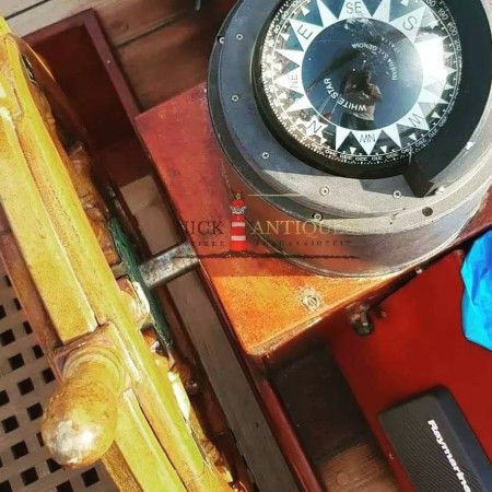 MAKING A WOODEN SAILING BOAT WORKING COMPASS HAT