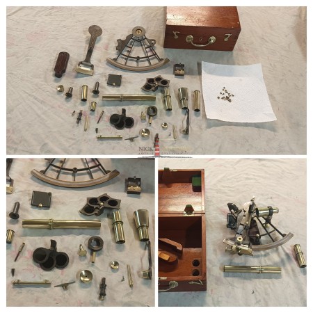 BRONZE SEXTANT T.L. AINSLEY SOUTH SHIELDS 1860-1890