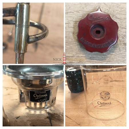 Vintage φανάρι  λάμπα κηροζίνης OPTIMUS No. 550/500CP Vintage OPTIMUS No. 550/500CP kerosene lantern