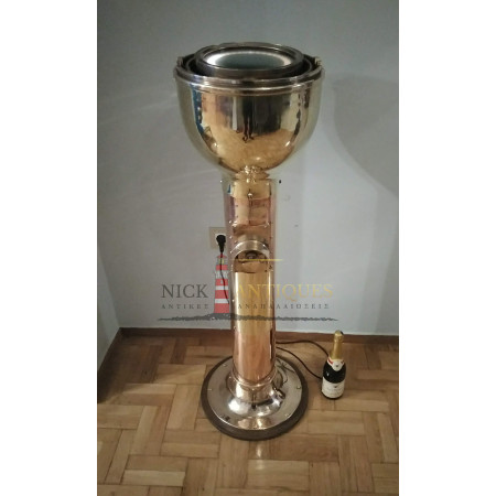 Sperry Gyroscope Mk. E V Mod.7 Αυθεντική Γυροσκοπική Πυξίδα Πλοίου με Μπρούτζινο Binnacle