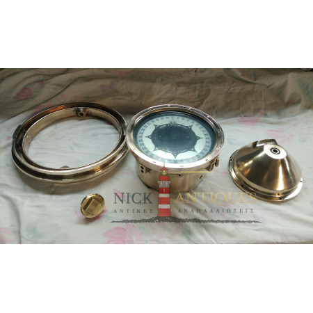 Sperry Gyroscope Mk. E V Mod.7 Αυθεντική Γυροσκοπική Πυξίδα Πλοίου με Μπρούτζινο Binnacle