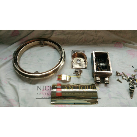 Sperry Gyroscope Mk. E V Mod.7 Αυθεντική Γυροσκοπική Πυξίδα Πλοίου με Μπρούτζινο Binnacle
