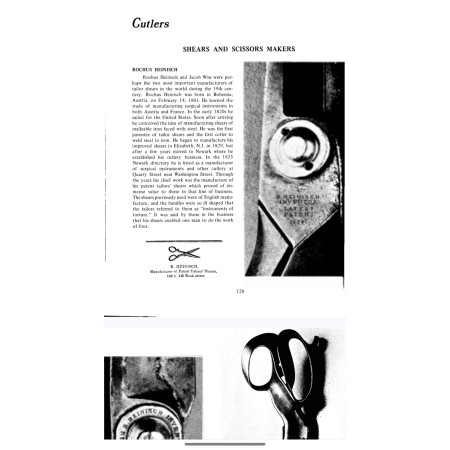 Συλλεκτικό παλαιό ψαλίδι – R. HINSON, Newark N.J., U.S.A.