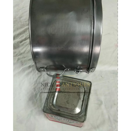 LARGE NAVY METAL HAT