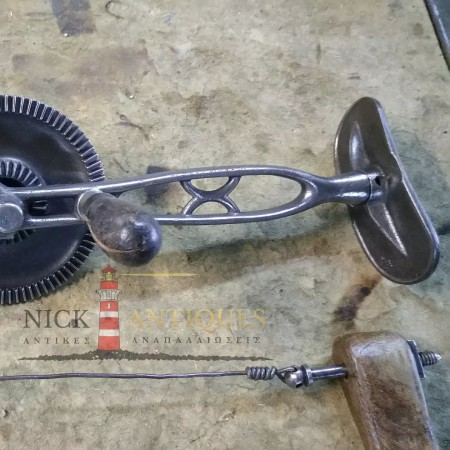 WOOD SAW AND IRON HAND DRILL