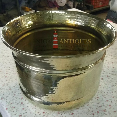 LARGE FORGED BRASS ANTIQUE...