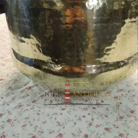 LARGE FORGED BRASS ANTIQUE CASPO