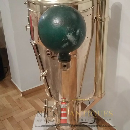 SOLID BRASS US NAVY SHIP'S BINNACLE 1942 USA