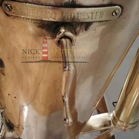SOLID BRASS U.S. NAVY SHIP'S BINNACLE 1942 USA