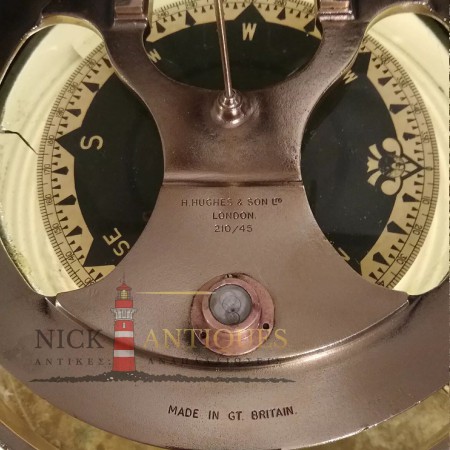 SOLID BRASS US NAVY SHIP'S BINNACLE 1942 USA