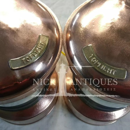 COPPER MARINE SHIP LIGHTS-PAIR